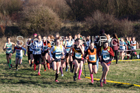 Girls under-13s North Eastern Cross Country, 2018 Northern Cross Country Champs., Wrekenton, Gateshead. Photo:  David T. Hewitson/Sports for All Pics
